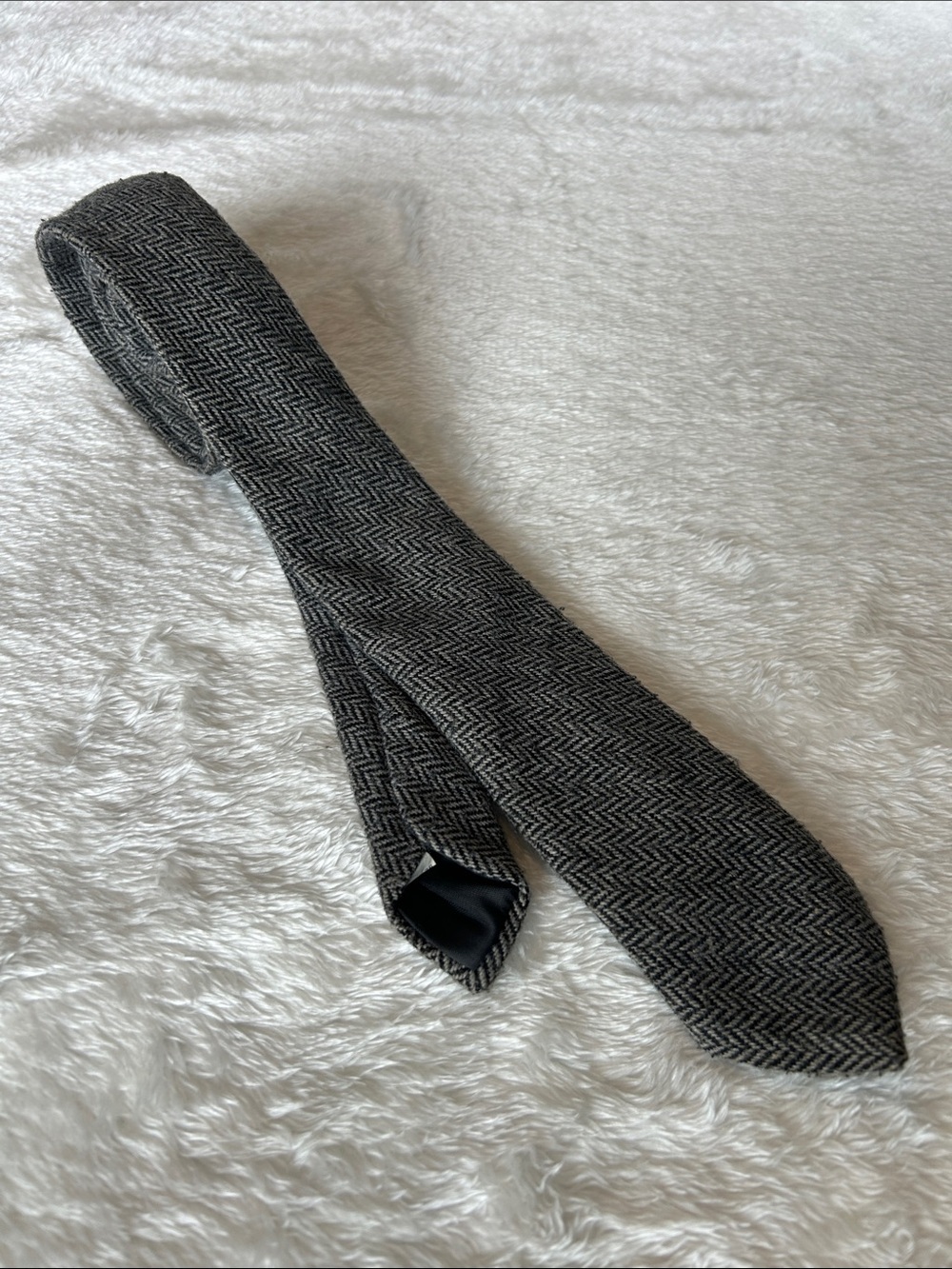Oscar de la Renta Wool Tie | Gray And Black